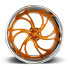 6 LUG KOMPRESSOR 6 - US452 BRUSHED FACE | POLISHED WINDOWS | GLOSS COPPER TINT